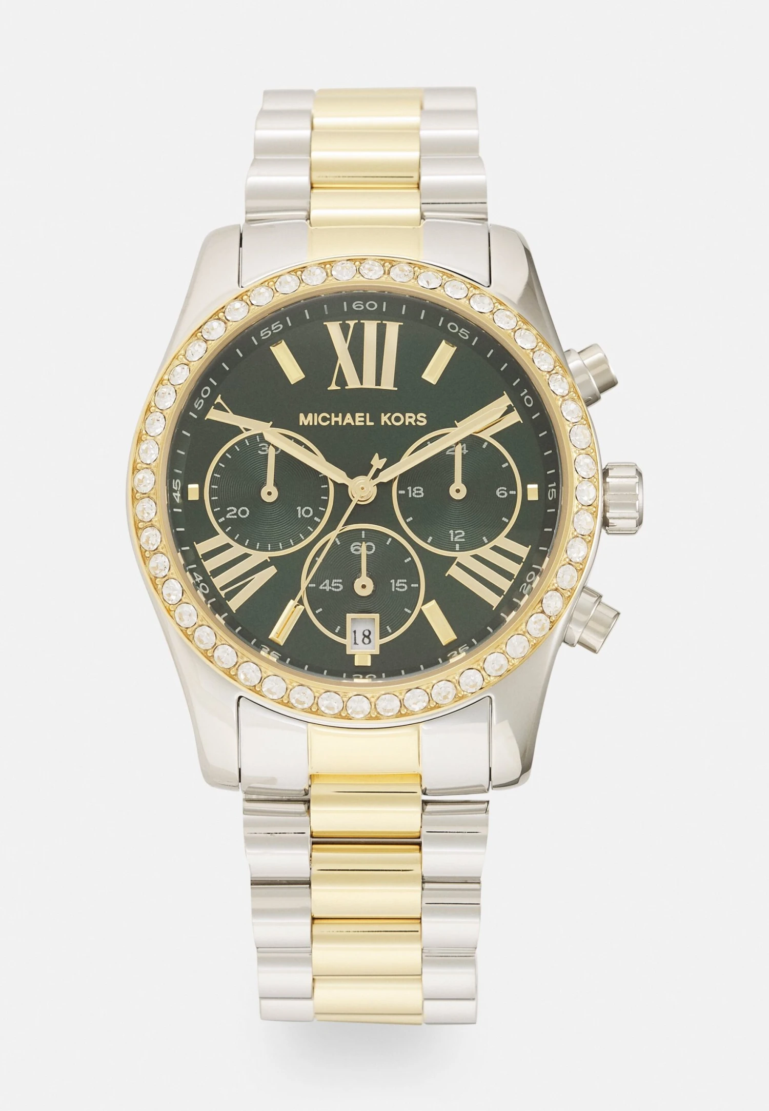 Michael Kors Lexington Lux - Chronograaf - Silver-Coloured/Gold-Coloured 3 Michael Kors Lexington Lux - Chronograaf - Silver-Coloured/Gold-Coloured