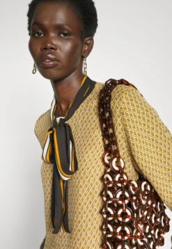 MICHAEL Michael Kors Lattice Logo Bow Blouse - Blouse - Marigold 13 MICHAEL Michael Kors Lattice Logo Bow Blouse - Blouse - Marigold -MICHAEL Michael Kors cb70d233532c4ebb968868932ae25786