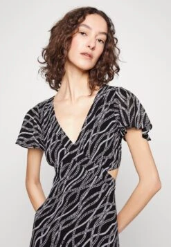 MICHAEL Michael Kors Chain Midi Cut Out - Jurk - Black 11 MICHAEL Michael Kors Chain Midi Cut Out - Jurk - Black -MICHAEL Michael Kors ce29e38e3b8e4624a2feede9ff7f2fd8