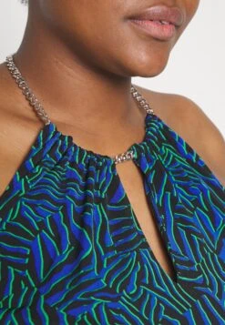 MICHAEL Michael Kors Zebra Chain Halter - Top - Royal 11 MICHAEL Michael Kors Zebra Chain Halter - Top - Royal -MICHAEL Michael Kors d3483cae51434f8181e91e4780d33ccf