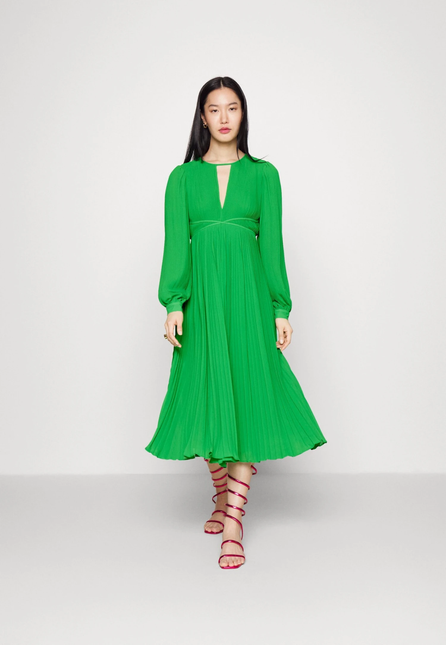 MICHAEL Michael Kors Pleated - Cocktailjurk - Spring Green 4 MICHAEL Michael Kors Pleated - Cocktailjurk - Spring Green - Afbeelding 2