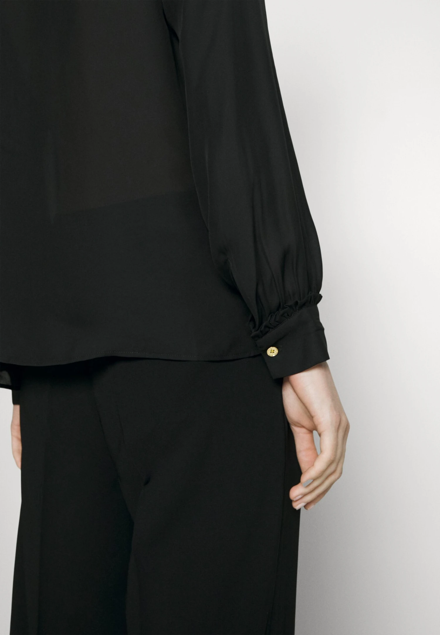 MICHAEL Michael Kors Button Down Blouse - Blouse - Black 7 MICHAEL Michael Kors Button Down Blouse - Blouse - Black - Afbeelding 5