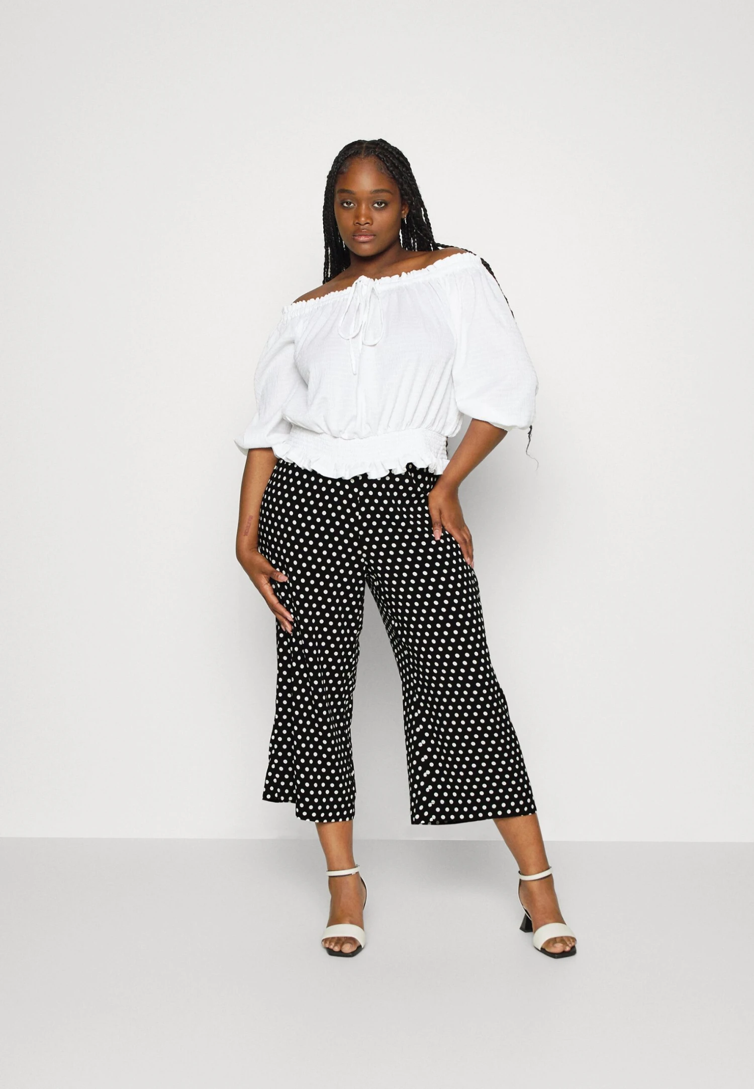 MICHAEL Michael Kors Polka Dot Wide Leg Pant - Broek - Black/White 4 MICHAEL Michael Kors Polka Dot Wide Leg Pant - Broek - Black/White - Afbeelding 2