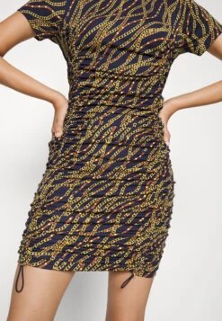 MICHAEL Michael Kors Chain Ruched- Cocktailjurk - Midnightblue -MICHAEL Michael Kors d85a2a548f984ac1a9fe8743d21974c2