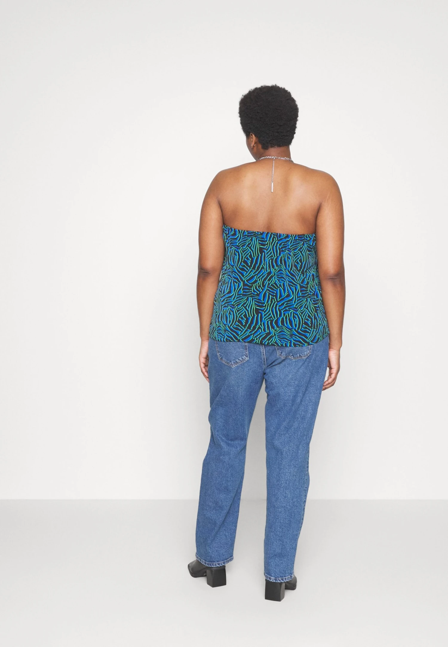 MICHAEL Michael Kors Zebra Chain Halter - Top - Royal 5 MICHAEL Michael Kors Zebra Chain Halter - Top - Royal - Afbeelding 3