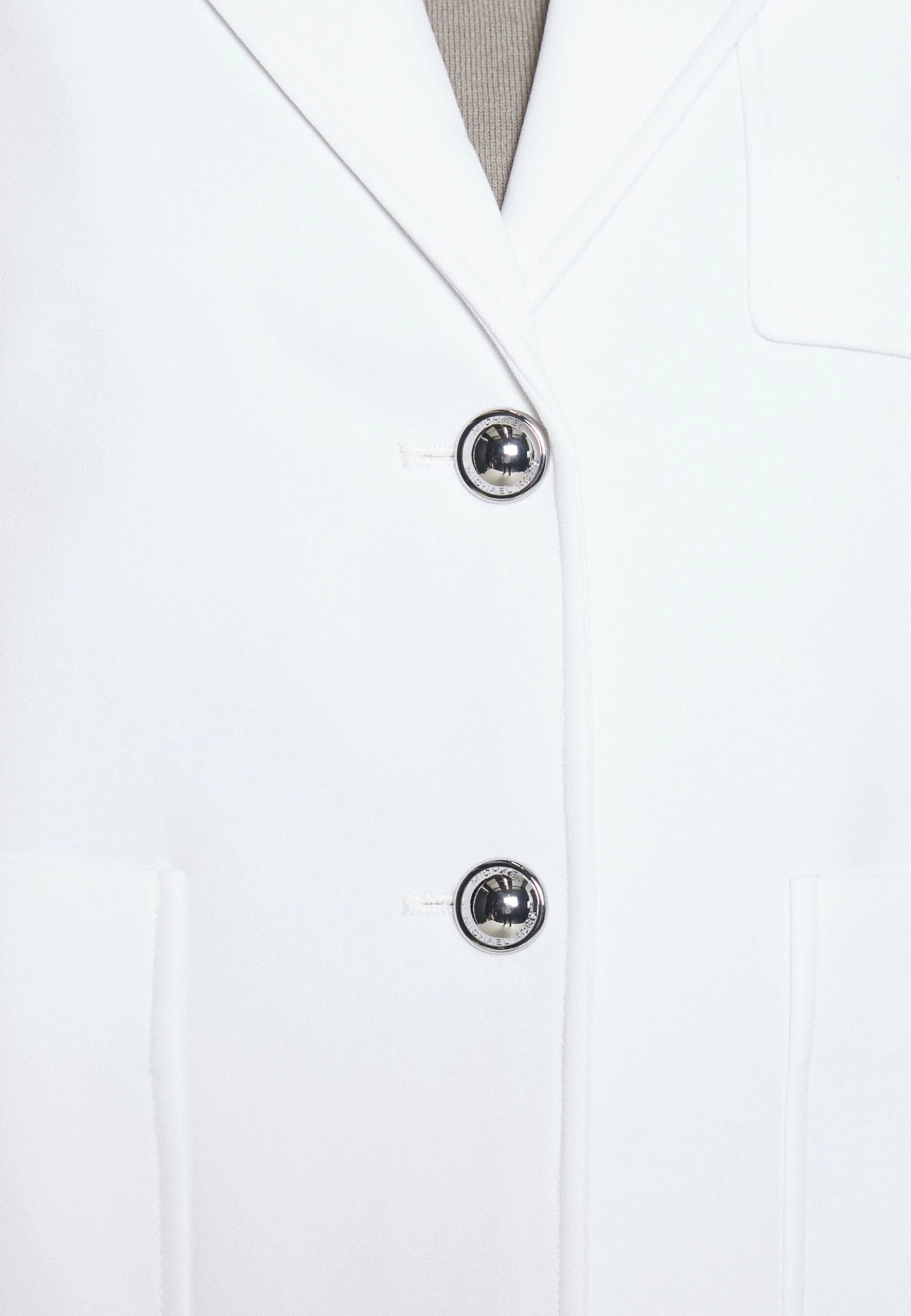 MICHAEL Michael Kors Patch Fitted Blazer - Blazer - White 8 MICHAEL Michael Kors Patch Fitted Blazer - Blazer - White - Afbeelding 6