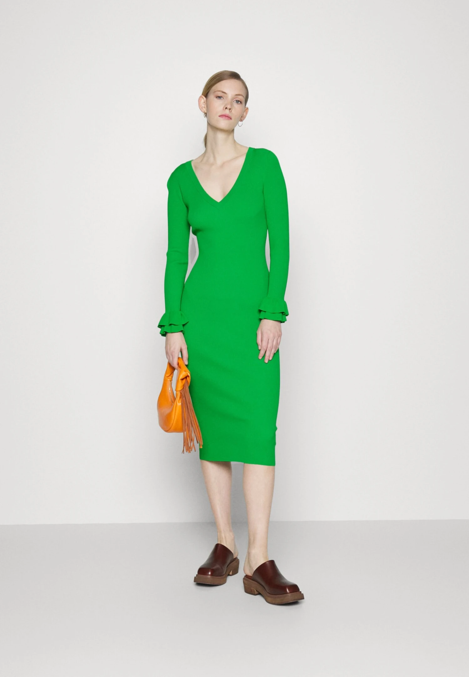 MICHAEL Michael Kors Ruffle Cuff- Cocktailjurk - Spring Green 4 MICHAEL Michael Kors Ruffle Cuff- Cocktailjurk - Spring Green - Afbeelding 2