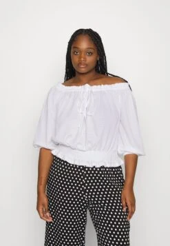 MICHAEL Michael Kors Smocked Blouson - Blouse - White