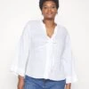MICHAEL Michael Kors Solid Tie Blouse - Blouse - White 1 MICHAEL Michael Kors Solid Tie Blouse - Blouse - White -MICHAEL Michael Kors dee353ea436748f09fc28089344a9c5c