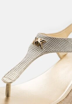 MICHAEL Michael Kors Laney Thong - Sandalen Met Sleehak - Pale Gold -MICHAEL Michael Kors e02a333ecbb84e41afabb222b8e6b9d0