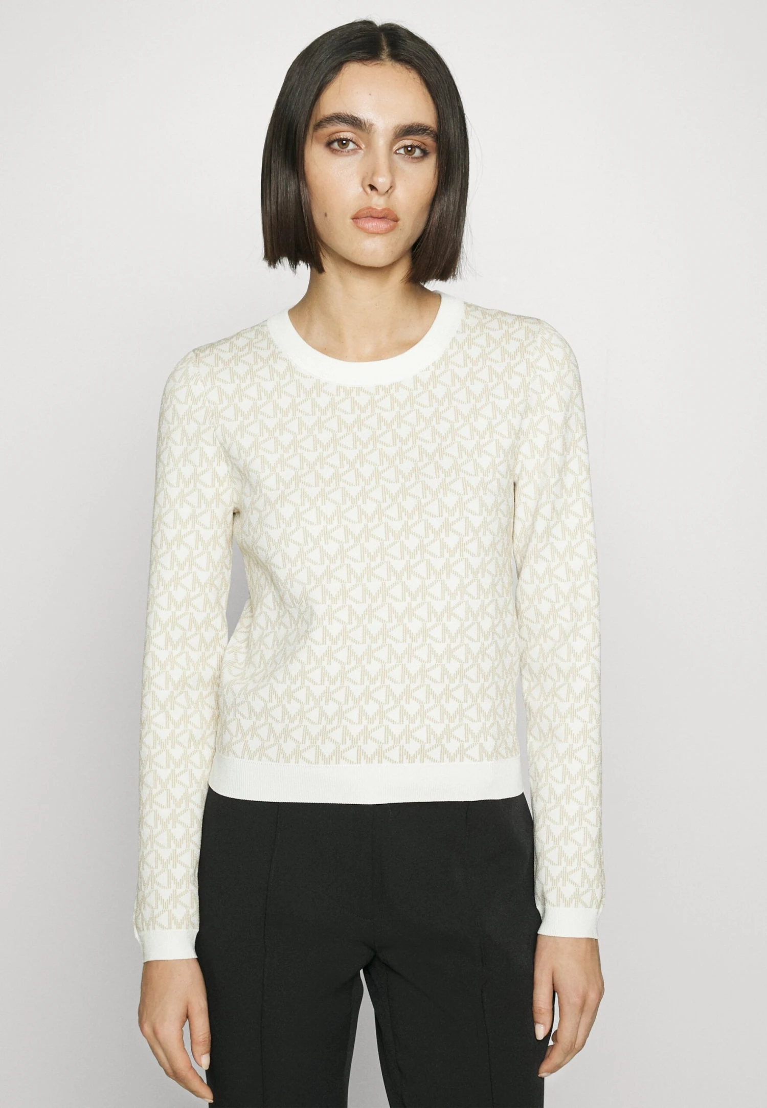 MICHAEL Michael Kors Mega Crew - Longsleeve - Bone 3 MICHAEL Michael Kors Mega Crew - Longsleeve - Bone