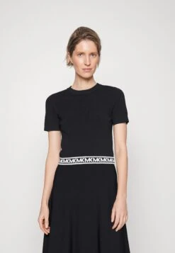 MICHAEL Michael Kors Mega Dot Crew - T-Shirt Print - Black