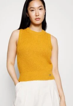 MICHAEL Michael Kors Solid Crop - Top - Marigold 11 MICHAEL Michael Kors Solid Crop - Top - Marigold -MICHAEL Michael Kors e51e3fe844ce498585eac516c2f29f14