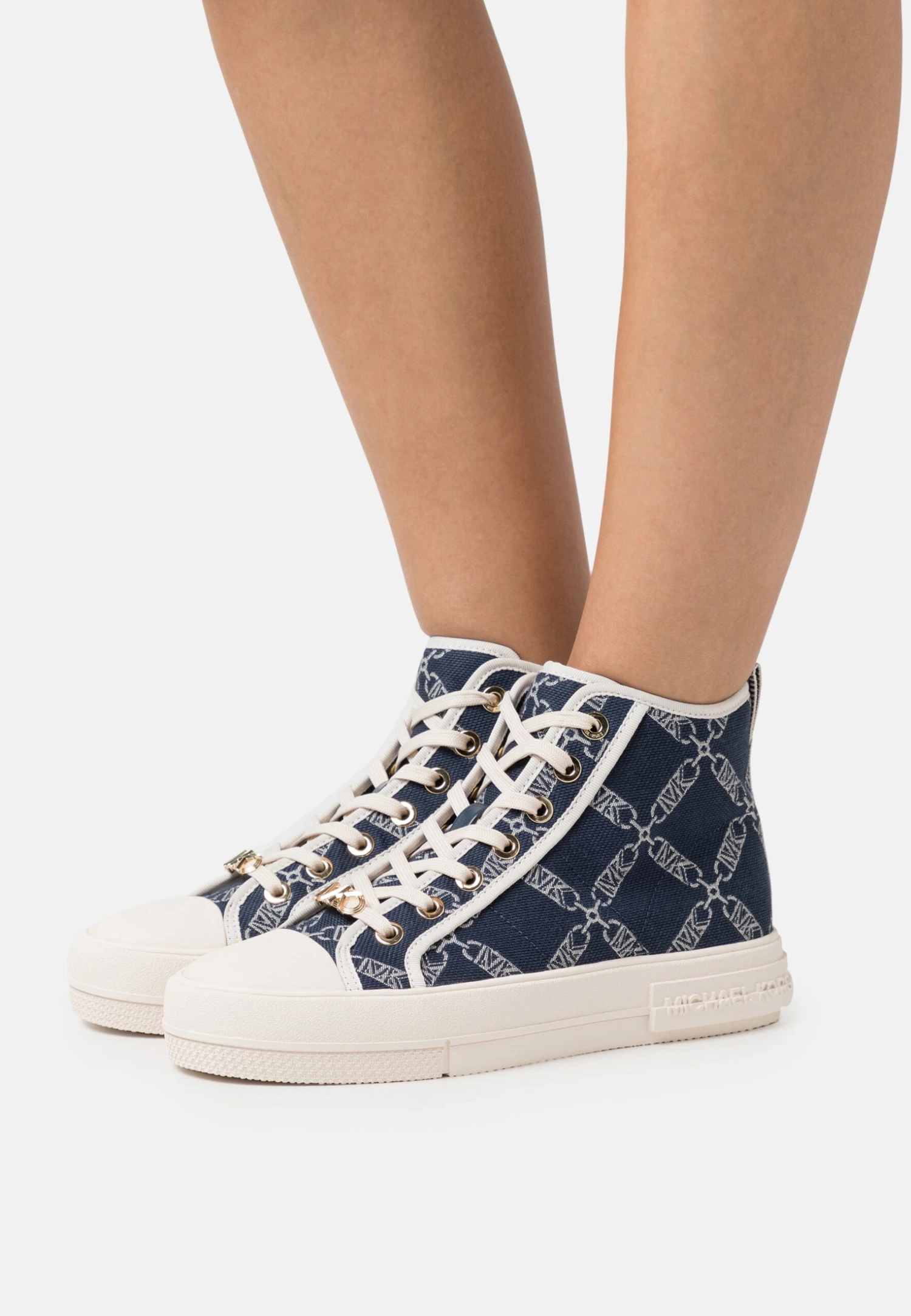 MICHAEL Michael Kors Evy- Sneakers Hoog - Navy 3 MICHAEL Michael Kors Evy- Sneakers Hoog - Navy