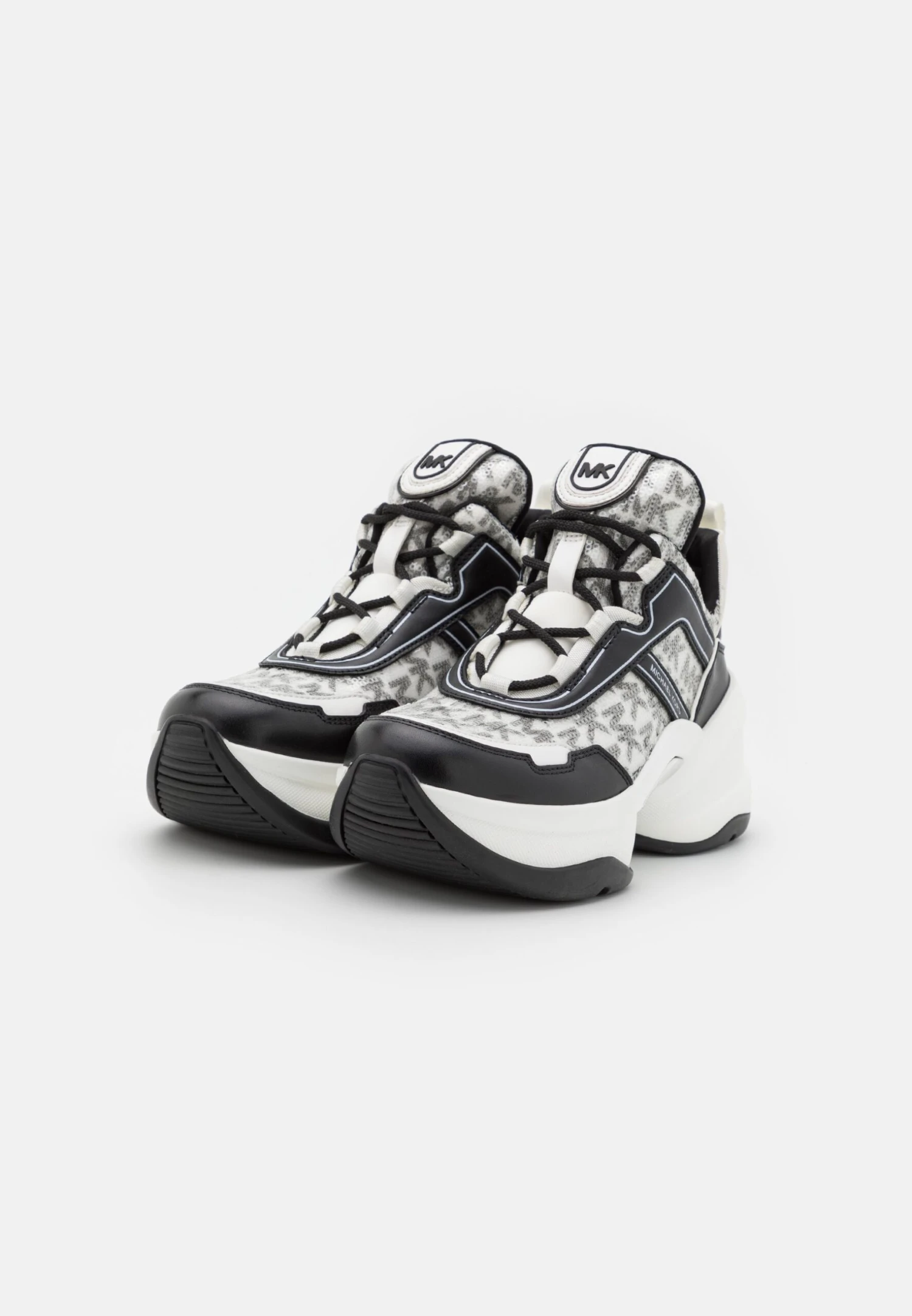 MICHAEL Michael Kors Olympia Trainer - Sneakers Laag - Optic White/Black 5 MICHAEL Michael Kors Olympia Trainer - Sneakers Laag - Optic White/Black - Afbeelding 3