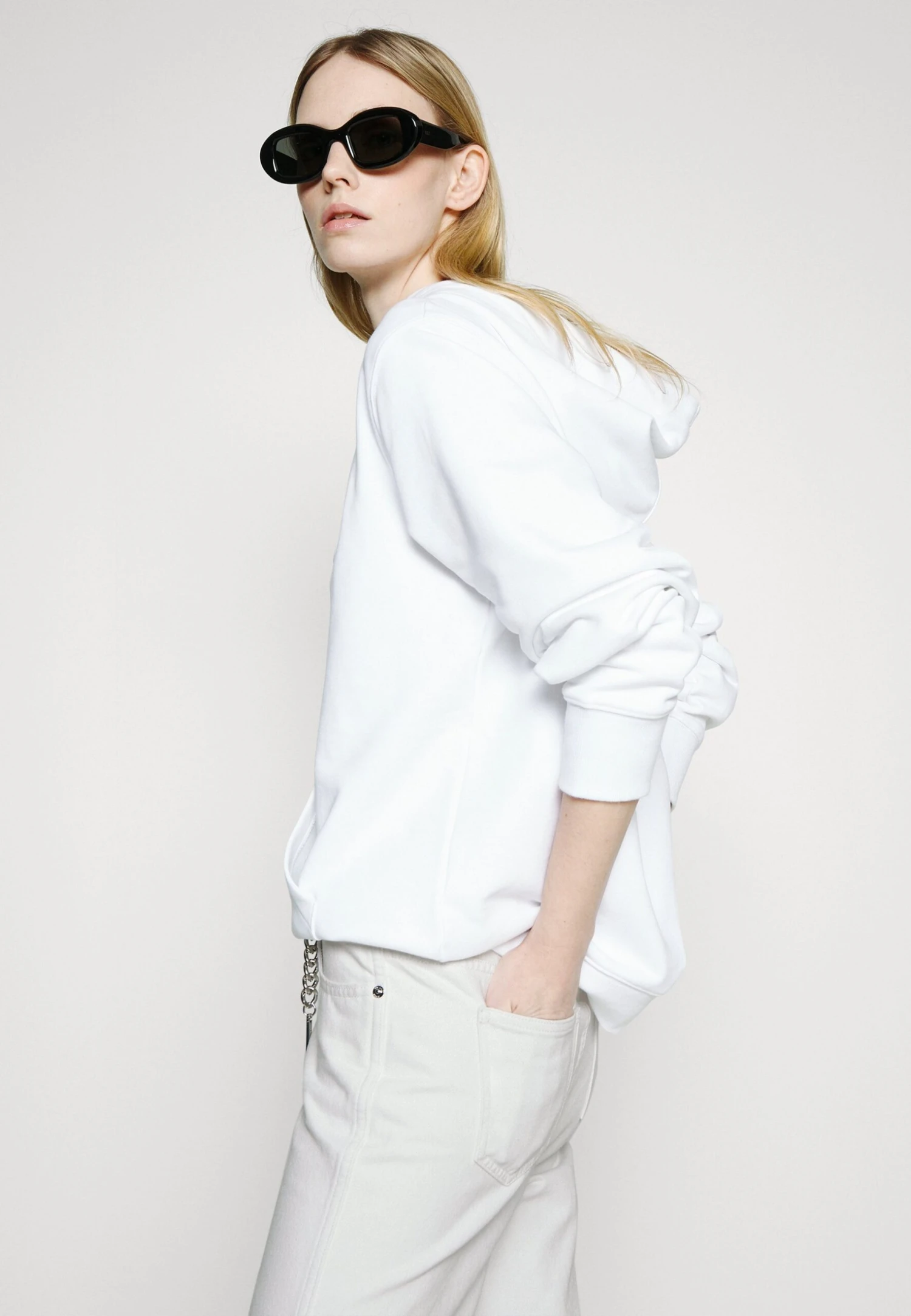 MICHAEL Michael Kors Flare Chain Belt Jean - Bootcut Jeans - Optic White 6 MICHAEL Michael Kors Flare Chain Belt Jean - Bootcut Jeans - Optic White - Afbeelding 4