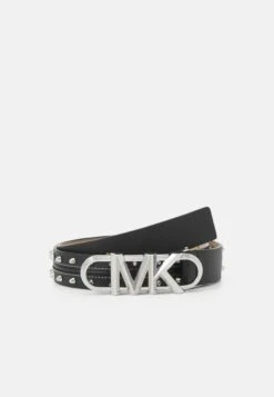 MICHAEL Michael Kors Astor Stud Belt - Riem - Black/Silver-Coloured