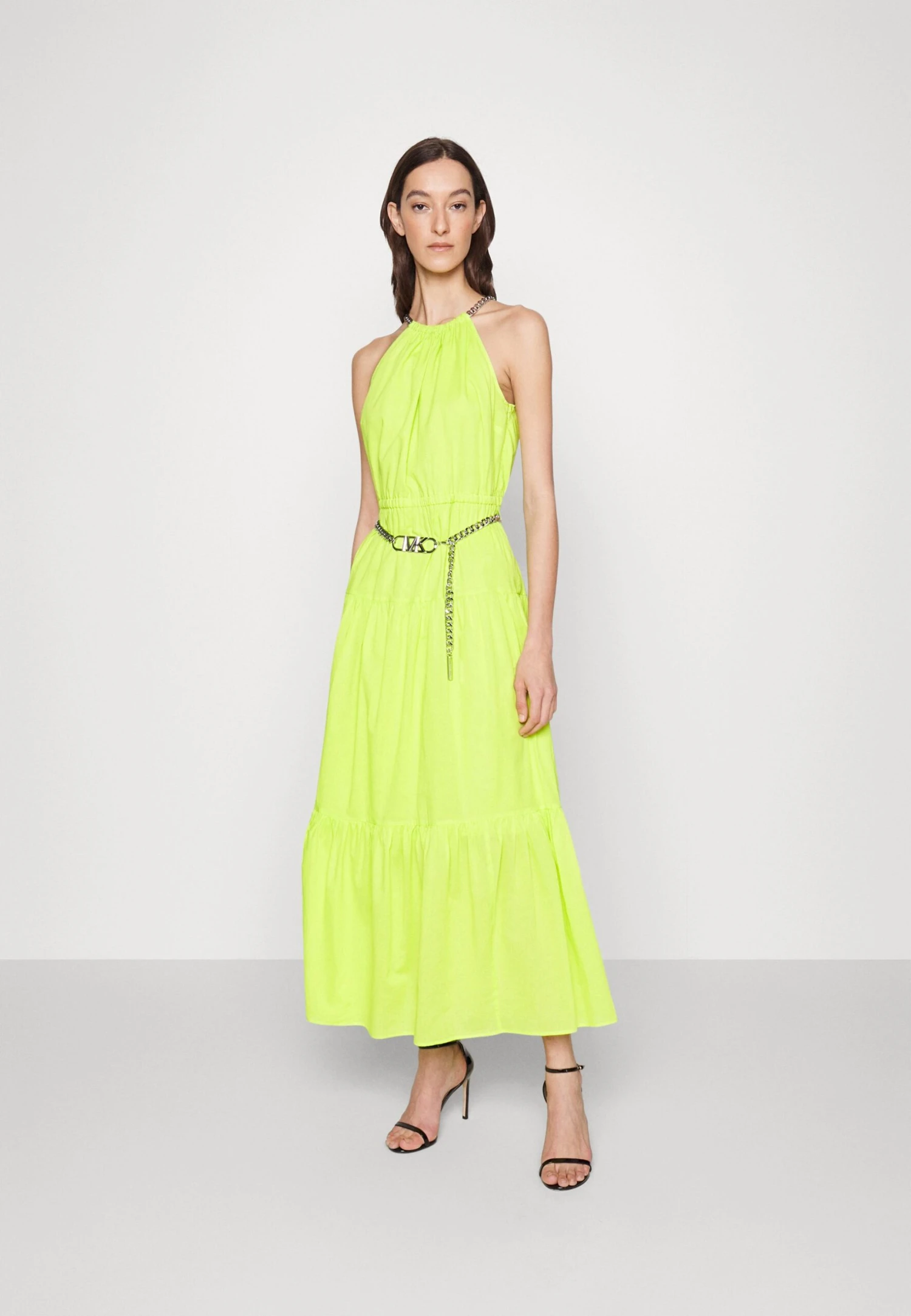 MICHAEL Michael Kors Chain Halter- Cocktailjurk - Brt Limeade 3 MICHAEL Michael Kors Chain Halter- Cocktailjurk - Brt Limeade