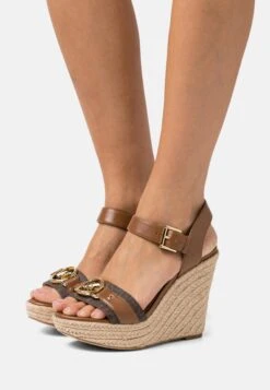 MICHAEL Michael Kors Rory Wedge - Sandalen Met Hoge Hak - Luggage