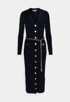 MICHAEL Michael Kors Snaps Midi Cardi - Gebreide Jurk - Midnightblue 12 MICHAEL Michael Kors Snaps Midi Cardi - Gebreide Jurk - Midnightblue -MICHAEL Michael Kors eb4d8d5bf3a84aaf8971f6355e376e0a