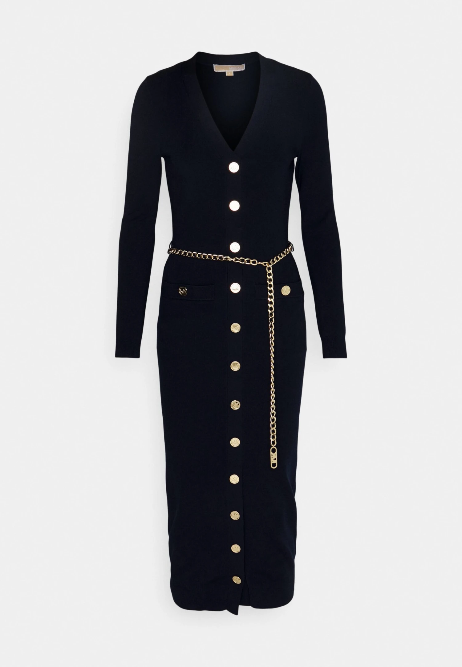 MICHAEL Michael Kors Snaps Midi Cardi - Gebreide Jurk - Midnightblue 7 MICHAEL Michael Kors Snaps Midi Cardi - Gebreide Jurk - Midnightblue - Afbeelding 5