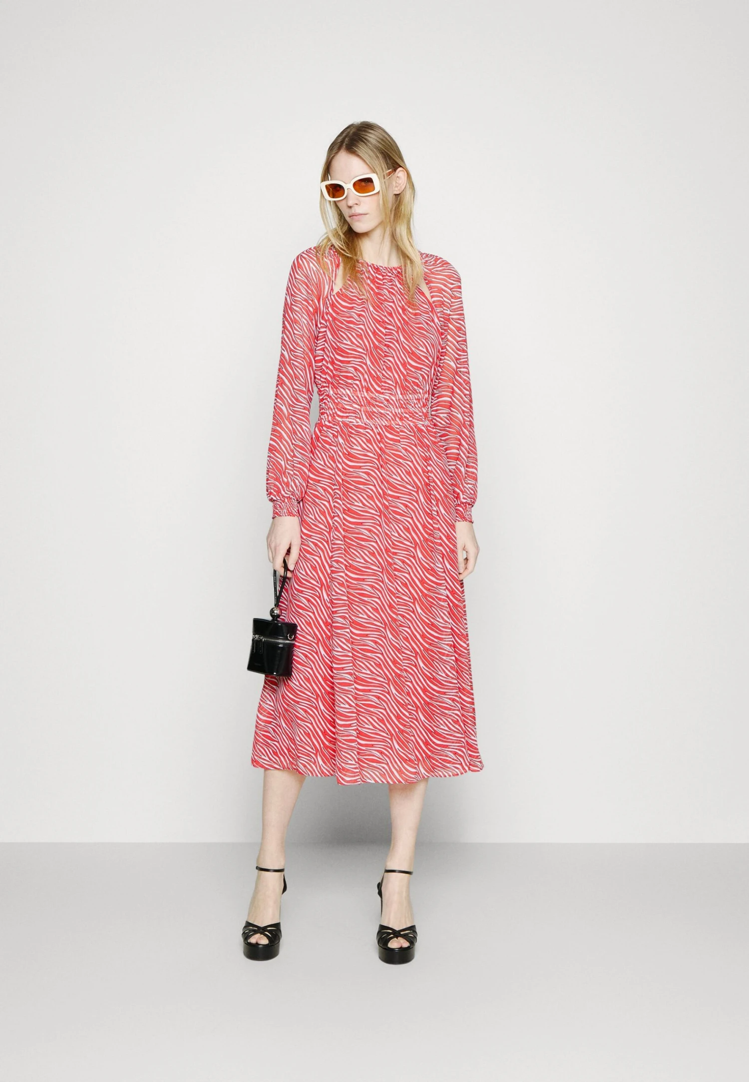 MICHAEL Michael Kors Mod Midi - Jurk - Geranium 4 MICHAEL Michael Kors Mod Midi - Jurk - Geranium - Afbeelding 2