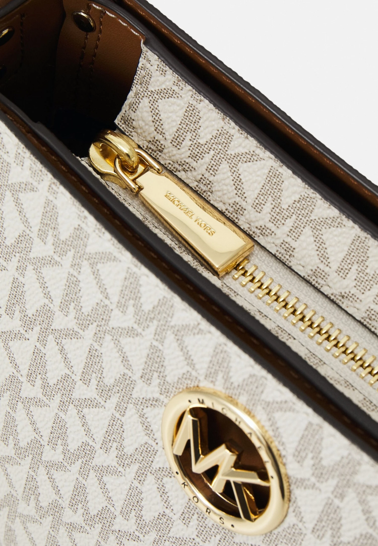 MICHAEL Michael Kors Allison Xbody - Schoudertas - Vanilla/Acorn 6 MICHAEL Michael Kors Allison Xbody - Schoudertas - Vanilla/Acorn - Afbeelding 4