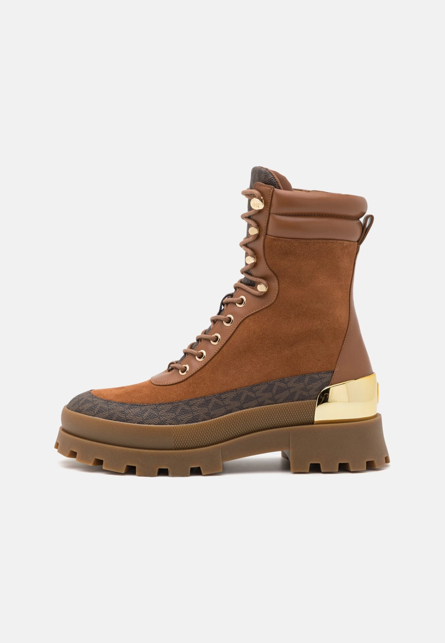 MICHAEL Michael Kors Rowan Lace Up - Enkellaarsjes Met Plateauzool - Brown 4 MICHAEL Michael Kors Rowan Lace Up - Enkellaarsjes Met Plateauzool - Brown - Afbeelding 2