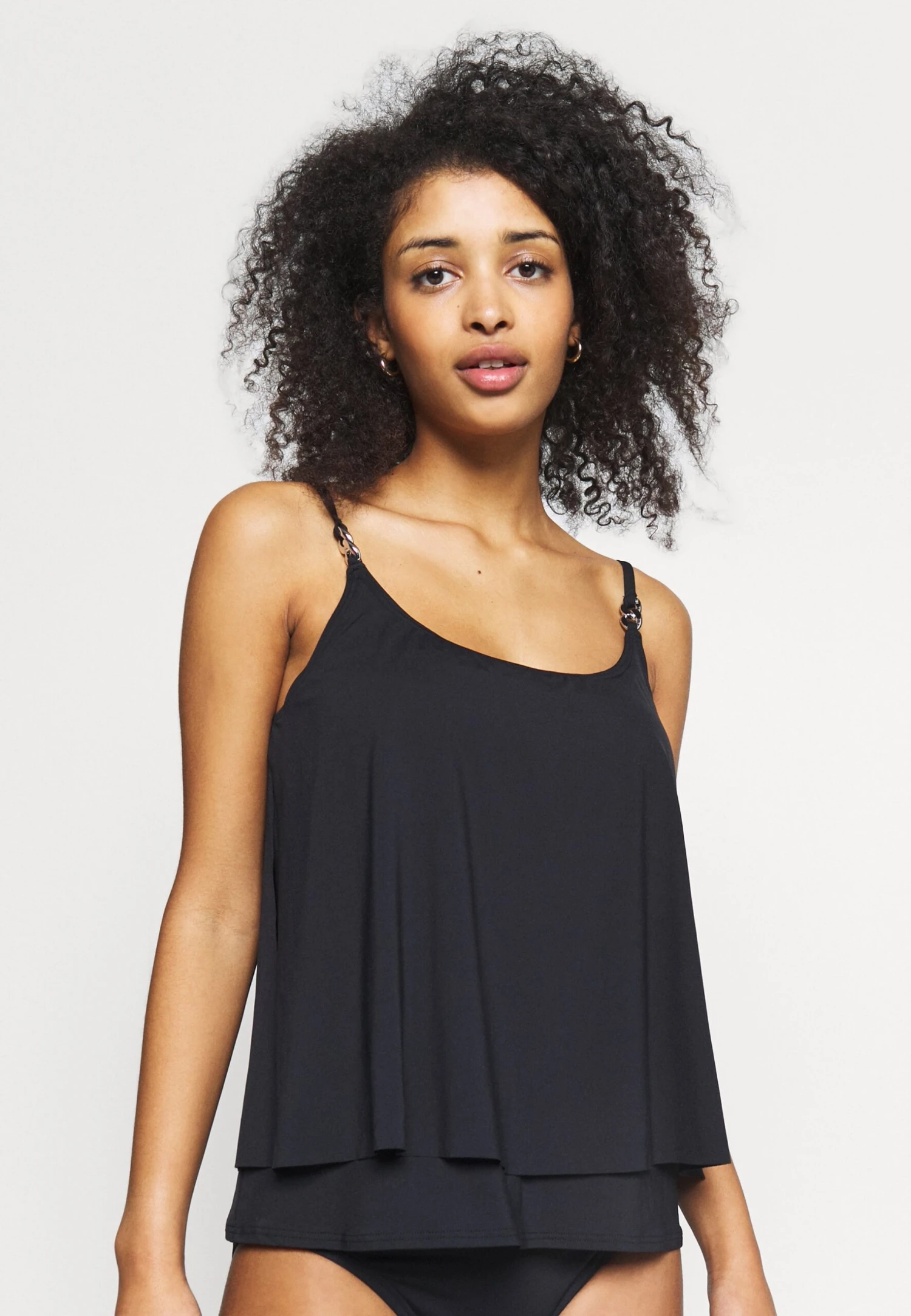 MICHAEL Michael Kors Iconic Solids Double Later Tankini - Bikinitop - Black 4 MICHAEL Michael Kors Iconic Solids Double Later Tankini - Bikinitop - Black - Afbeelding 2