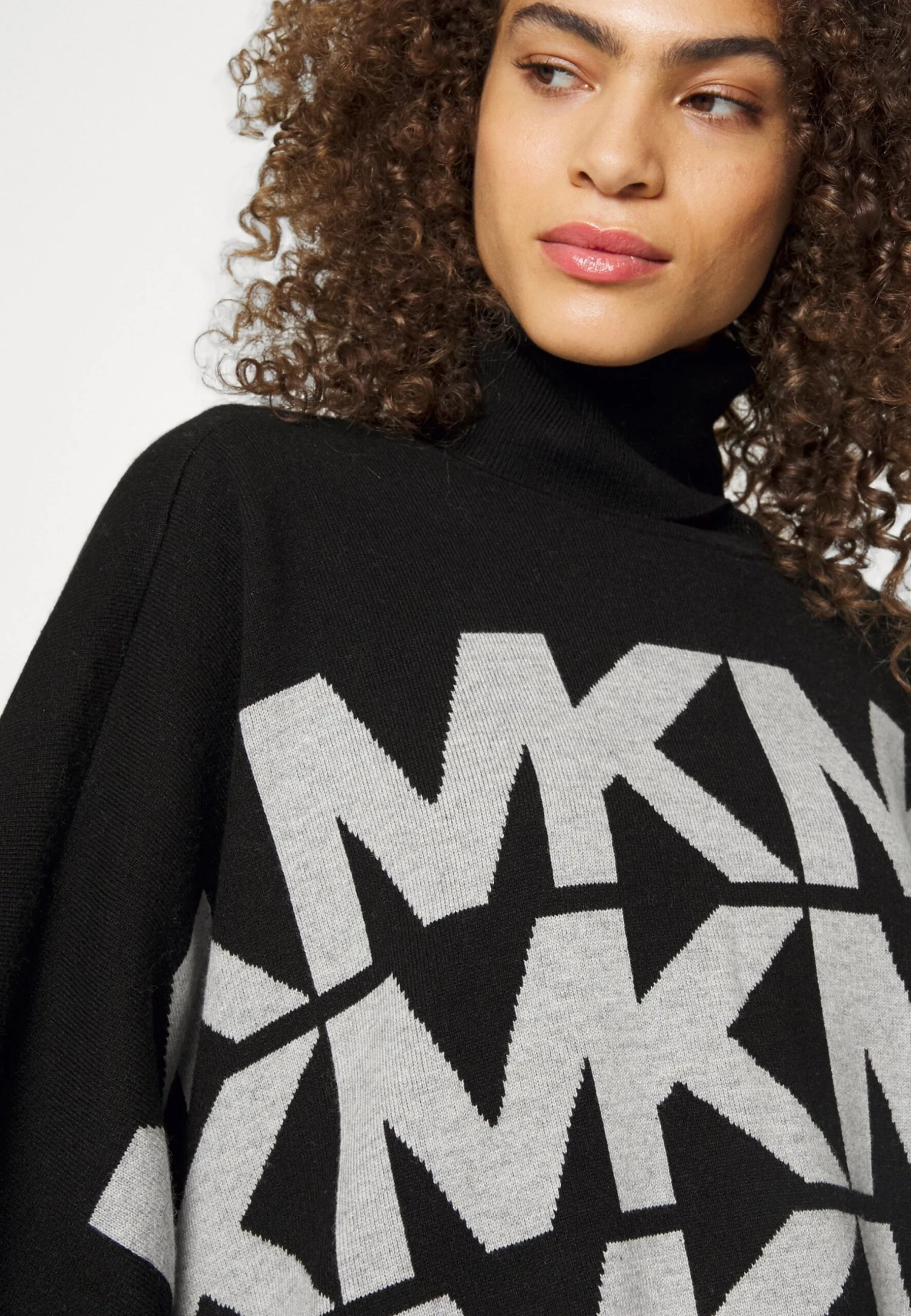 MICHAEL Michael Kors Logo Poncho - Poncho - Black 8 MICHAEL Michael Kors Logo Poncho - Poncho - Black - Afbeelding 6