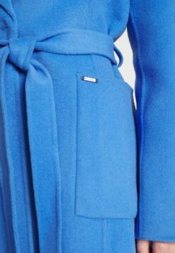 MICHAEL Michael Kors Belted Wrap Style Face Coat - Mantel - Blue 15 MICHAEL Michael Kors Belted Wrap Style Face Coat - Mantel - Blue -MICHAEL Michael Kors f54a0377a9e84db885fe4ee6206d77f9