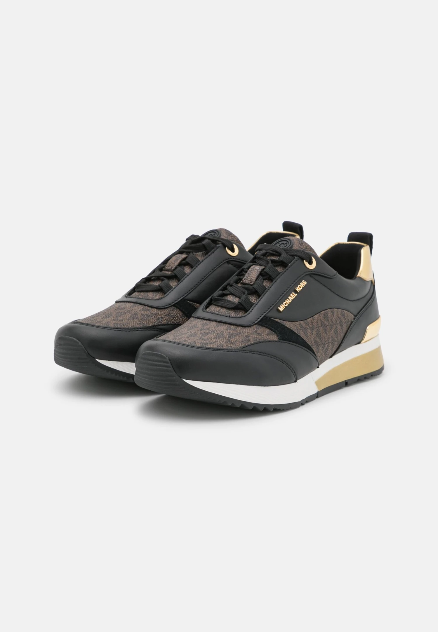 MICHAEL Michael Kors Allie Stride Trainer - Sneakers Laag - Black/Brown 5 MICHAEL Michael Kors Allie Stride Trainer - Sneakers Laag - Black/Brown - Afbeelding 3