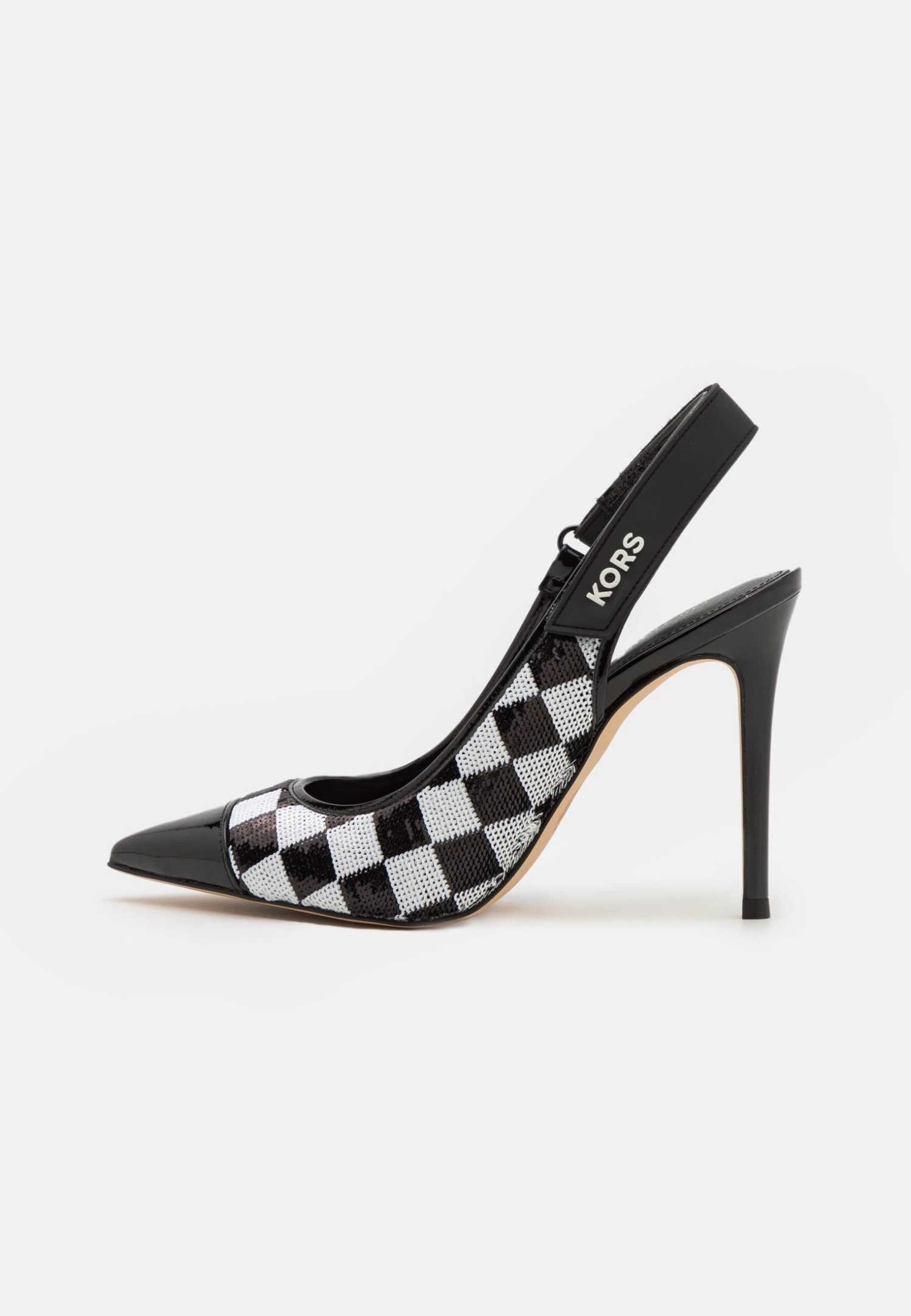 MICHAEL Michael Kors Kourtney Toe Cap Sling - Klassieke Pumps - Black/Optic White 4 MICHAEL Michael Kors Kourtney Toe Cap Sling - Klassieke Pumps - Black/Optic White - Afbeelding 2