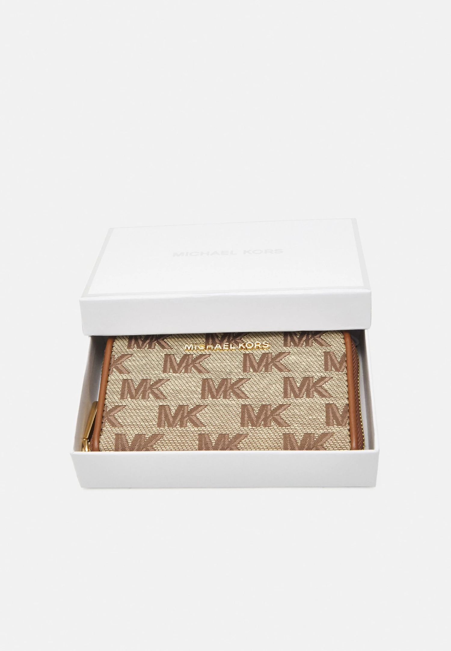 MICHAEL Michael Kors Jet Set Card Case - Portemonnee - Beige/Ebony 7 MICHAEL Michael Kors Jet Set Card Case - Portemonnee - Beige/Ebony - Afbeelding 5