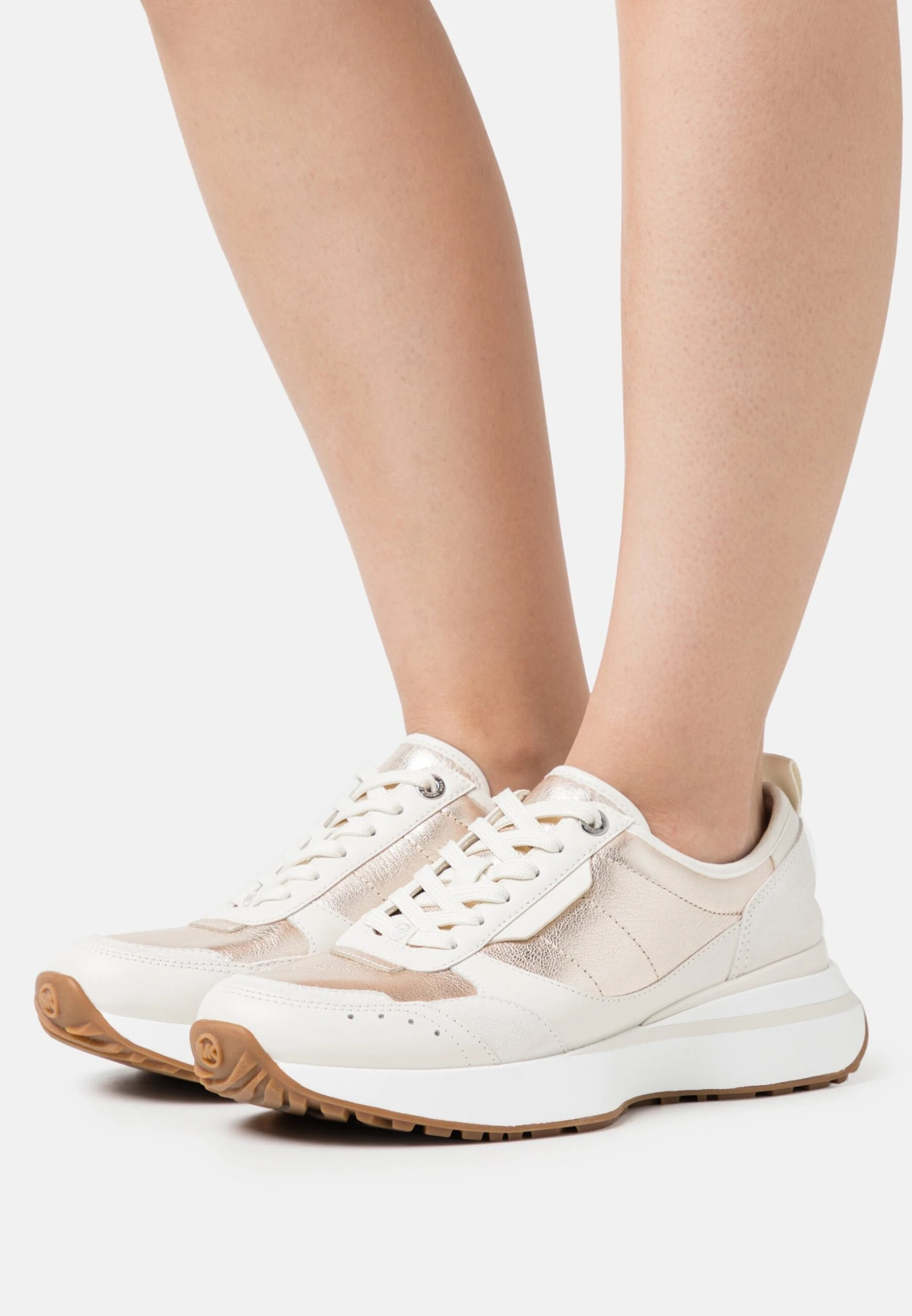 MICHAEL Michael Kors Flynn Trainer - Sneakers Laag - Cream 3 MICHAEL Michael Kors Flynn Trainer - Sneakers Laag - Cream