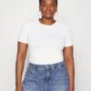 MICHAEL Michael Kors Tonal Mini- T-Shirt Basic - White 1 MICHAEL Michael Kors Tonal Mini- T-Shirt Basic - White -MICHAEL Michael Kors fc98ea0eb9464f198d75702e421a6e89
