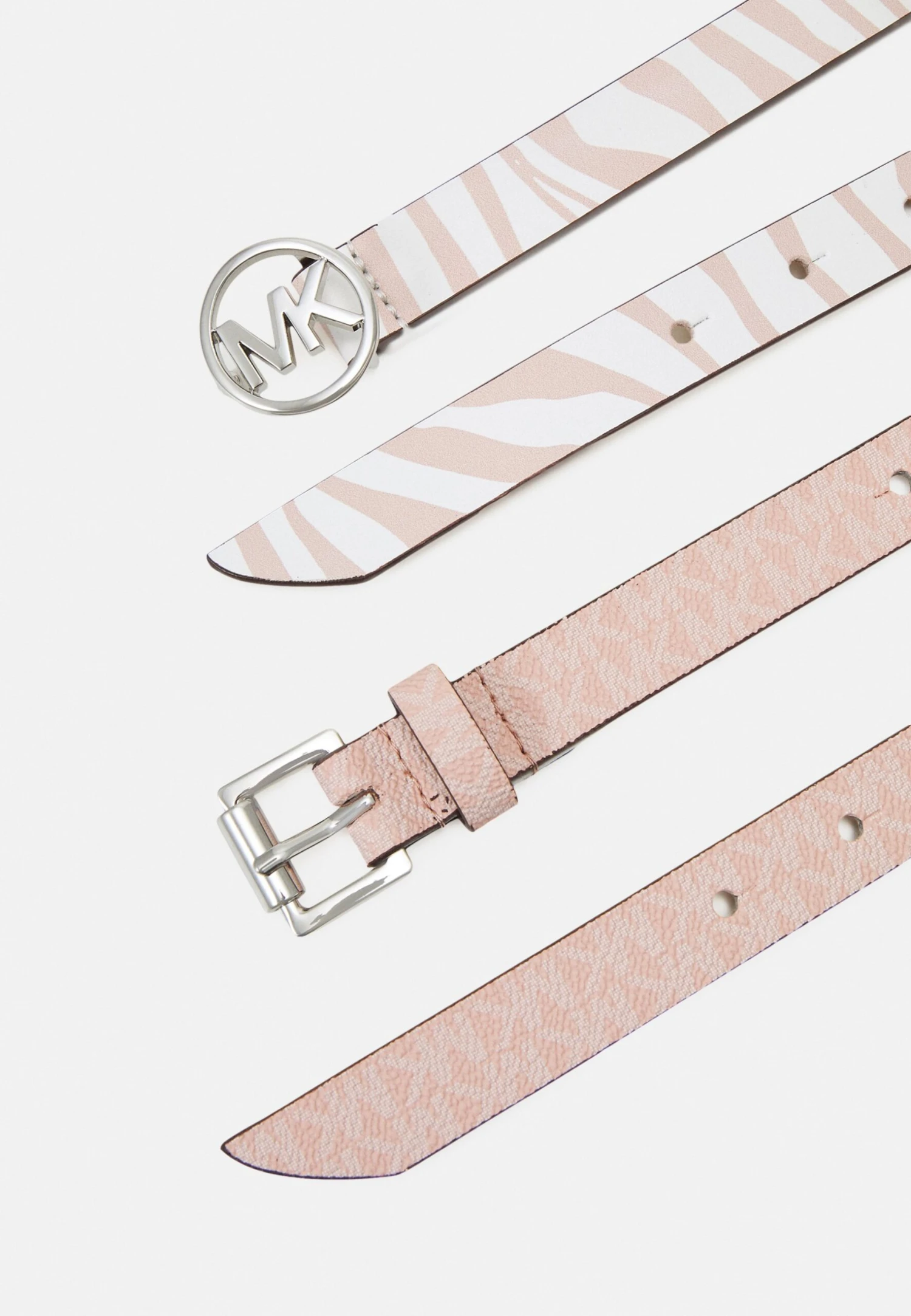MICHAEL Michael Kors Zebra Logo Belt 2 Pack - Riem - Pink Multi/Silver 4 MICHAEL Michael Kors Zebra Logo Belt 2 Pack - Riem - Pink Multi/Silver - Afbeelding 2