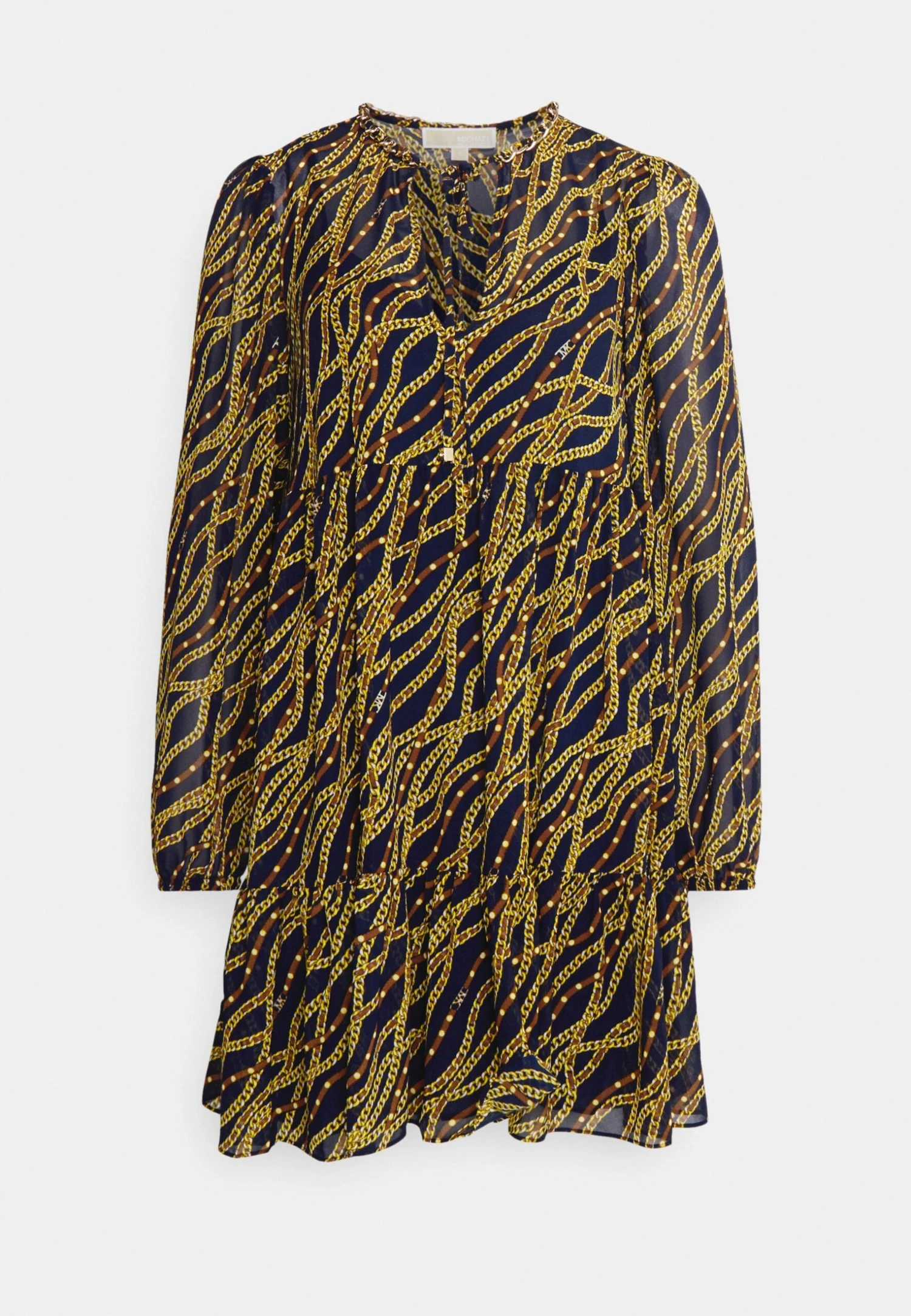 MICHAEL Michael Kors Bias Chain Tenty- Jurk - Midnightblue 7 MICHAEL Michael Kors Bias Chain Tenty- Jurk - Midnightblue - Afbeelding 5