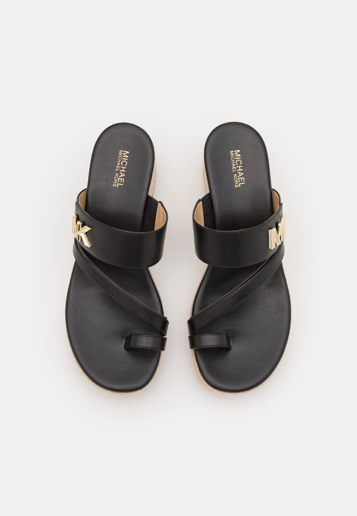 MICHAEL Michael Kors Jilly Mid Wedge - Muiltjes Met Hak - Black 7 MICHAEL Michael Kors Jilly Mid Wedge - Muiltjes Met Hak - Black - Afbeelding 5